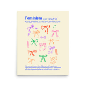 Intersectional Feminism Bow Print