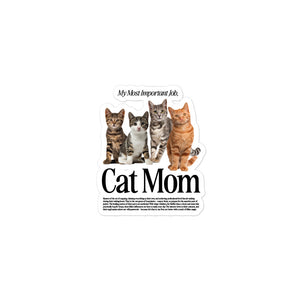 Cat Mom Sticker