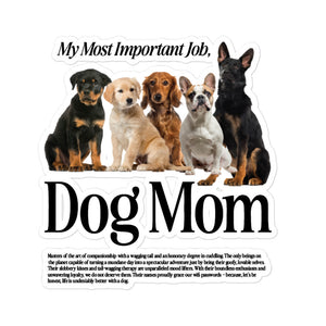 Dog Mom Sticker