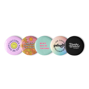 Vaxxed & Proud Button Set