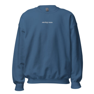 Oncology Nurse Embroidered Crewneck