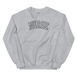 NURSE Embroidered Crewneck