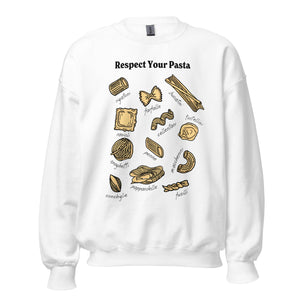 Respect Your Pasta Neutral Colors Crewneck
