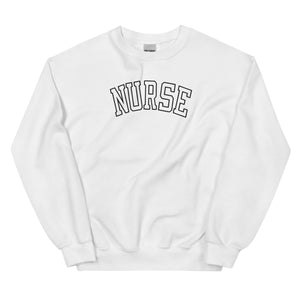 NURSE Embroidered Crewneck