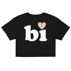 Hi, Bi Black Crop Top