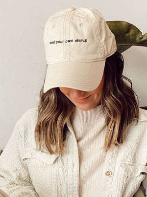 Mind Your Own Uterus Dad Hat