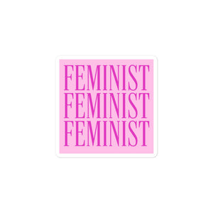 Feminist Pink Sticker