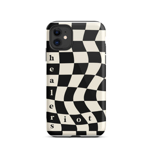 Riot Healers Checkered Case Black/Cream - iPhone®