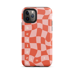 Riot Healers Checkered Case Pink/Orange - iPhone®