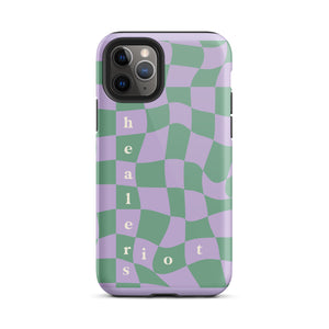 Riot Healers Checkered Case Lilac/Green - iPhone®