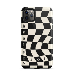 Riot Healers Checkered Case Black/Cream - iPhone®