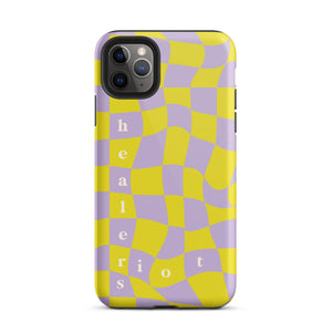 Riot Healers Checkered Case Purple/Yellow - iPhone®