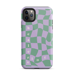 Riot Healers Checkered Case Lilac/Green - iPhone®