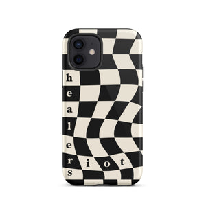 Riot Healers Checkered Case Black/Cream - iPhone®
