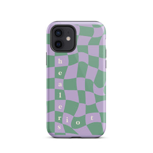 Riot Healers Checkered Case Lilac/Green - iPhone®