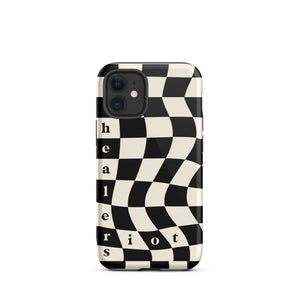 Riot Healers Checkered Case Black/Cream - iPhone®