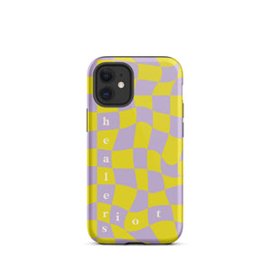 Riot Healers Checkered Case Purple/Yellow - iPhone®