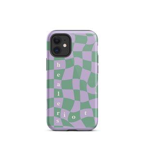 Riot Healers Checkered Case Lilac/Green - iPhone®