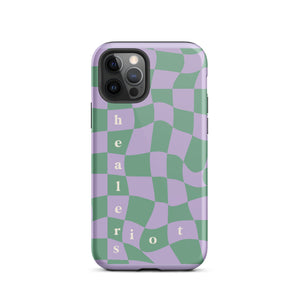 Riot Healers Checkered Case Lilac/Green - iPhone®