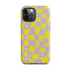 Riot Healers Checkered Case Purple/Yellow - iPhone®