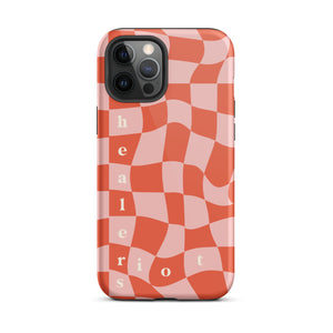 Riot Healers Checkered Case Pink/Orange - iPhone®