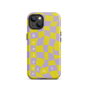 Riot Healers Checkered Case Purple/Yellow - iPhone®