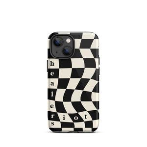 Riot Healers Checkered Case Black/Cream - iPhone®