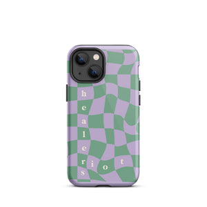 Riot Healers Checkered Case Lilac/Green - iPhone®