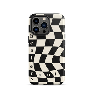 Riot Healers Checkered Case Black/Cream - iPhone®