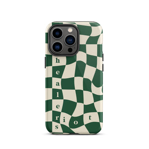 Riot Healers Checkered Case Green/Cream - iPhone®