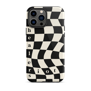 Riot Healers Checkered Case Black/Cream - iPhone®