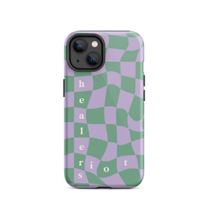 Riot Healers Checkered Case Lilac/Green - iPhone®
