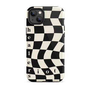 Riot Healers Checkered Case Black/Cream - iPhone®