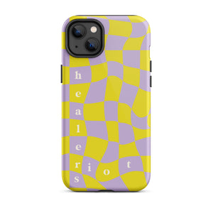 Riot Healers Checkered Case Purple/Yellow - iPhone®