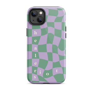 Riot Healers Checkered Case Lilac/Green - iPhone®