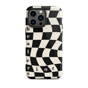 Riot Healers Checkered Case Black/Cream - iPhone®