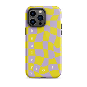 Riot Healers Checkered Case Purple/Yellow - iPhone®