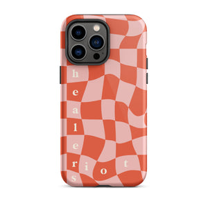 Riot Healers Checkered Case Pink/Orange - iPhone®