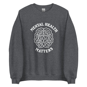 Mental Health Matters Brain Crewneck