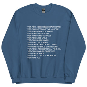 VETs for Social Justice Crewneck