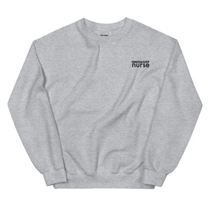 Minimal Oncology Nurse Crewneck