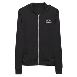 ICU Nurse Zip-Up Hoodie