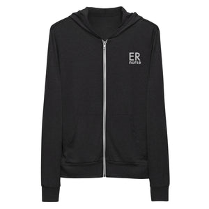 Minimal ER Nurse Zip-Up Hoodie