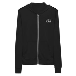 Minimal NICU Nurse Zip-Up Hoodie