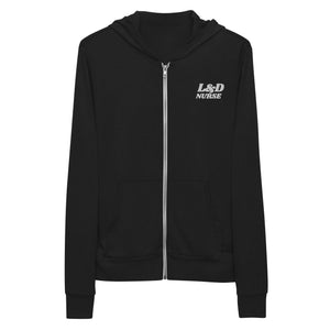 L&D Nurse Zip-Up Hoodie