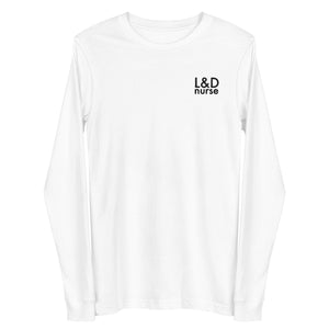 Minimal L&D Nurse Long Sleeve Tee