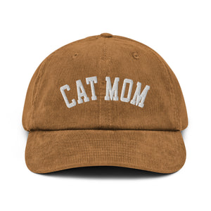 Cat Mom Corduroy Hat