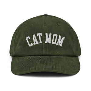 Cat Mom Corduroy Hat