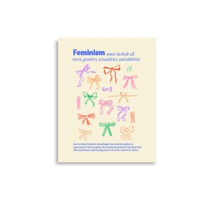 Intersectional Feminism Bow Print