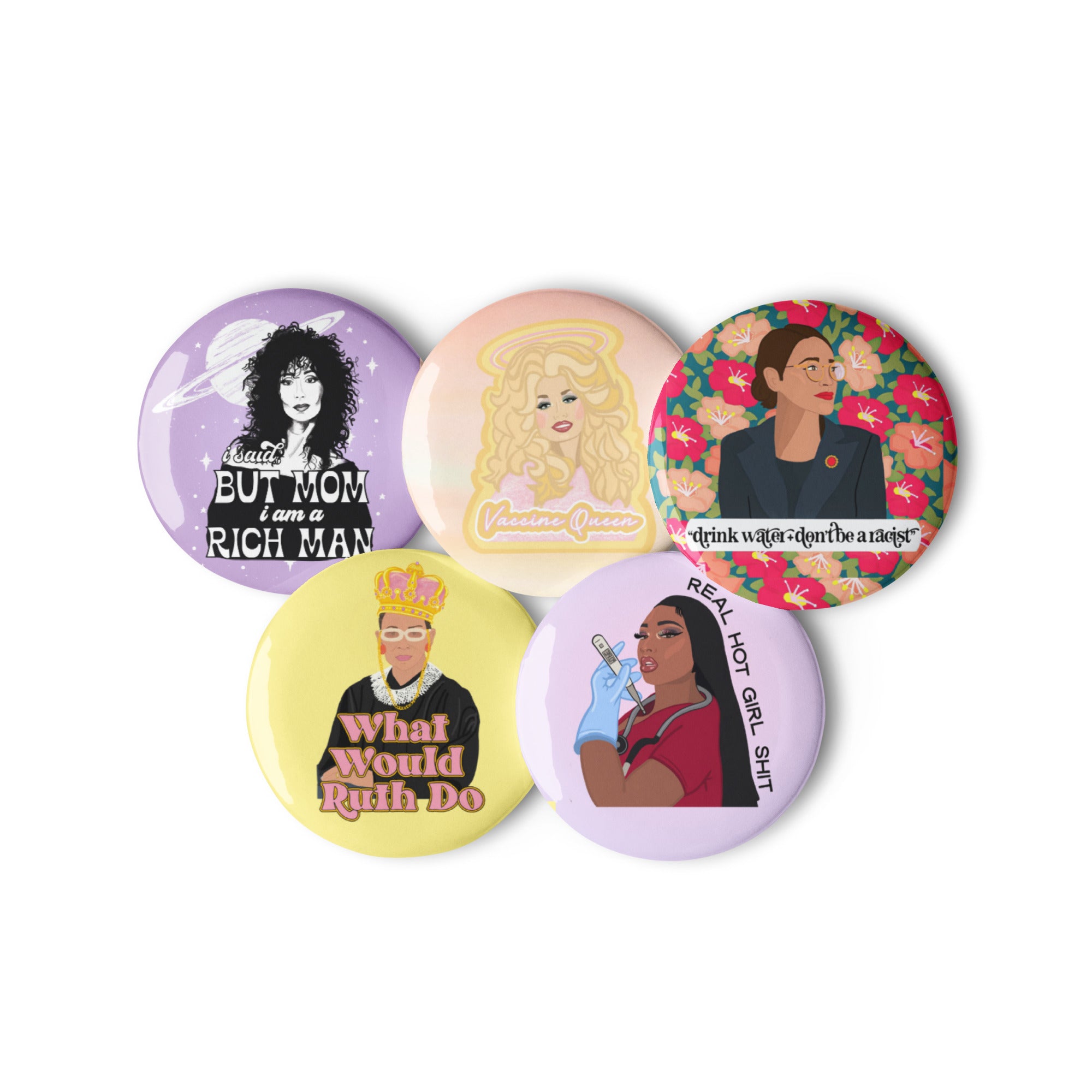 The Girls Button Set